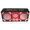 Deejay Led Two 10-in Woofers plus Two Tweeters and One Horn RED Empty Chuchera Speaker Enclosure w/Quad Port D10T2H1RED - alternate 5