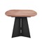 Homeroots 79" Brown and Black Wood And Steel Double Pedestal Base Dining Table 544710 - alternate 5