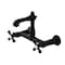 Kingston Brass Double-Handle Wall Mount Bathroom Faucet, Matte Black KS7250AX - alternate 1