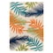 World Rug Gallery Palm Frond Indoor/Outdoor Area Rug 9 ft x 12 ft Multi 5550MULTI9X12 - alternate 4