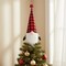 Homeroots 27" Black And Black Felt And Faux Fur Gnome Adjustable Height Tree Topper 480630 - alternate 4
