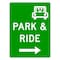 Sign Solutions Usa Parking Sign, 30 in W, Aluminum Sign, White DUS10DWT3036D4-2R - alternate 1