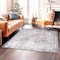 World Rug Gallery Vintage Inspired Machine Washable Non Slip Area Rug 6 ft 7 in x 6 ft 7 in Square Olive 6029OLIVE6SQ - alternate 1