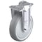 Blickle Rigid Plate Caster, TPR, 5", 275 lb. B-TPA 127KF-12 - alternate 1