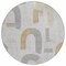 Homeroots 8' Silver And Gold Round Geometric Washable Indoor Outdoor Area Rug 618120 - alternate 6