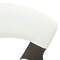 Leisuremod Wooden Dining Chair Modern style Nymia Collection Walnut Glazed Color in White NCDW-22W - alternate 8