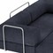 Homeroots 82" Blue Chenille Convertible Futon Sleeper Sofa 706808 - alternate 7