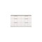 Homeroots 57" White Six Drawer Double Dresser 488506 - alternate 3