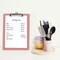 Acrimet 3 Pack Clipboard Letter Size Low Profile Clip & Side Rulers, Durable Plastic, Solid Pink, 3PK 134.9 - alternate 6