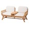 Bali & Pari Pakis Bohemian Light Honey Rattan Tete-a-Tete Sofa 249-13846-ZORO - alternate 1
