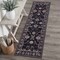 Jonathan Y Arabella Vintage Floral Border Non-Slip Machine-Washable Dark Gray/Multi 2 ft. x 8 ft. Runner Rug VOR107G-28 - alternate 1