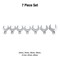 Sunex 7 Pc. 1/2 in Drive Full Polish Metric Jumbo Crowfoot Wrench Set 9740A - alternate 3