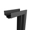 Sartodoors Firerated 90 Min Interior Door, 1888 Matte Black, Single Flush Panel Metal Frame Handle 36 x 80 Ri FIRERATED1888ID-BLK-36-RH-O - alternate 3