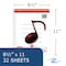 Roaring Spring Case of Music Wirebound Notebook, 12 Staves of Music Lines, 11"x8.5", 32 Sheets per book, PK24 15009cs - alternate 3