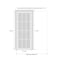 Sartodoors Sliding French Pocket Door 30 x 80 inches with, Planum 0040 Matte Black with White Glass, Kit Trims PLANUM0040PD-BLK-30 - alternate 3
