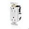Leviton Lev-Lok GFCI 15A TR/PI HG White MGFT1-HGW - alternate 1