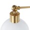Jonathan Y Lisa 18" Swing Arm 1-Light Modern Midcentury Iron USB Charging Port LED Sconce, White/Brass Gold JYL1301A - alternate 11