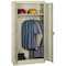 Tennsco Wardrobe Storage Cabinet, 72 in H, 36 in W, Swing, Keyed, Champagne/Putty, 1 Shelves, 0 Drawers 7114PY - alternate 1