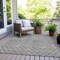 Homeroots 9' X 12' Gray And Ivory Geometric Washable Indoor Outdoor Area Rug 596109 - alternate 7