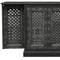 Homeroots 34in Black Solid Wood Carved Floral Bar Cabinet With Two Doors And One Drawer 727848 - alternate 5