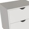 Homeroots 24" White Wood Two Drawer Nightstand 552254 - alternate 6