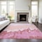 Homeroots 8' X 10' Blush And Pink Abstract Washable Indoor Outdoor Area Rug 613623 - alternate 6