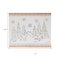 Homeroots 16" X 19" Natural And White Winter Village Christmas Trees Hanging Wall Decor 634742 - alternate 2