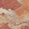 Homeroots 8' Orange And Burnt Orange Round Abstract Washable Indoor Outdoor Area Rug 609174 - alternate 3