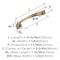 Amerock Vaile 3-3/4 inch (96mm) Center-to-Center Champagne Bronze Cabinet Pull, 10PK 10VMP53003CZ - alternate 3