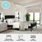 Martha Stewart Jax Queen Size Solid Wood Platform Bed w/Rattan Headboard and Footboard, No Box Spring Req'd, Blk MG-090022-Q-BK-MS - alternate 5