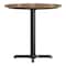 Flash Furniture Commercial 31.25" Natural HPL Tabletop with Black Table Height X Base ST-RD31-NAT-T2222-GG - alternate 6