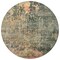Homeroots 8' Sage Gray And Pink Round Abstract Washable Indoor Outdoor Area Rug 606124 - alternate 5