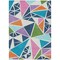 Homeroots 3' X 5' Dark Blue Green And Pink Geometric Washable Indoor Outdoor Area Rug 600408 - alternate 6