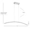 Jonathan Y Roxanna 41.5" Dimmable Adjustable Integrated LED Metal Linear Pendant, Chrome JYL7012A - alternate 6