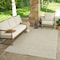 Homeroots 5' X 7' Cream and Beige Geometric Distressed Indoor Outdoor Area Rug 558817 - alternate 7