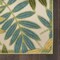 Homeroots 6' Green Yellow And Blue Palm Leaf Indoor Outdoor Runner Rug 548025 - alternate 5