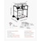 Vevor 18QTx2 Outdoor Propane Deep Fryer Commercial Cooker Cart with Wheel Two Tank DBF18QT - alternate 4