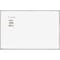 Acco Dry Erase Board, Porcelain, 48 in, 120 in, Aluminum Frame, White PPA410 - alternate 1