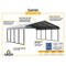 Arrow 20 x 24 x 7 ft Eggshell Carport CPH202407 - alternate 11