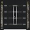 Vdomdoors Aluminum Double Doors Deux 1105 Black Enamel Mirrored Clear Glass 2 Sidelights Entry Modern Painted DEUX1105DEXD-BLK-W12+72+12xH96-RH-O - alternate 1