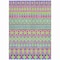 Homeroots 9' X 12' Blush Blue And Lime Green Quatrefoil Washable Indoor Outdoor Area Rug 583208 - alternate 4