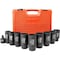 Neiko 0.5 in Drive 12-Point CrMo Steel Socket Set, 10-Pieces, 29-39 mm Metric Size 02531A - alternate 4