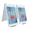 Signmission Ice 99 Cents, A-Frame & 2 Decals Installed, Heavy-Duty Plastic Frame SBHD-D-2436-30395 - alternate 5