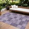 Homeroots 8' X 10' Purple And Lavender Geometric Washable Indoor Outdoor Area Rug 604890 - alternate 1