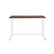 Homeroots 47" Brown and White Writing Desk 491480 - alternate 1