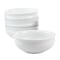 Martha Stewart Everyday Hillington 4 Piece 6.5 Inch Round Fine Ceramic Bowl Set in White 130157.01 - alternate 1