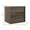 Homeroots 24" Dark Brown Wood Floating Bathroom Vanity With White Sink And Two Drawers 624090 - alternate 4