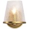 Nuvo Valentine, 1 Light Vanity, Vintage Brass Finish, Hammered Glass 60/8261 - alternate 6