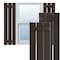 Ekena Millwork True Fit PVC Three Board Spaced Board-n-Batten Shutters, Raisin Brown, 17 1/8W x 32H, PR TFP101SBF17X032TB - alternate 1