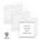 C-Line Products 5-13/16" x 5-1/32" Standard Individual CD and DVD Holders with Index Tabs, 9/PK, 10PK/BX 61908-BX - alternate 1